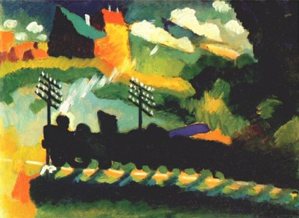 El tren de Murnau, per Kandinsky