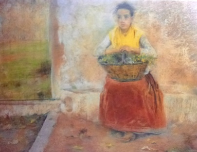 Mas i Fondevila, Noia suburenca- La pubilleta - Descans, ca. 1893, Museu del Cau Ferrat